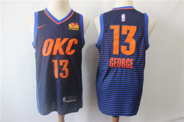 Thunder 13 Paul George Navy City Edition Swingman Jersey - Zenithce