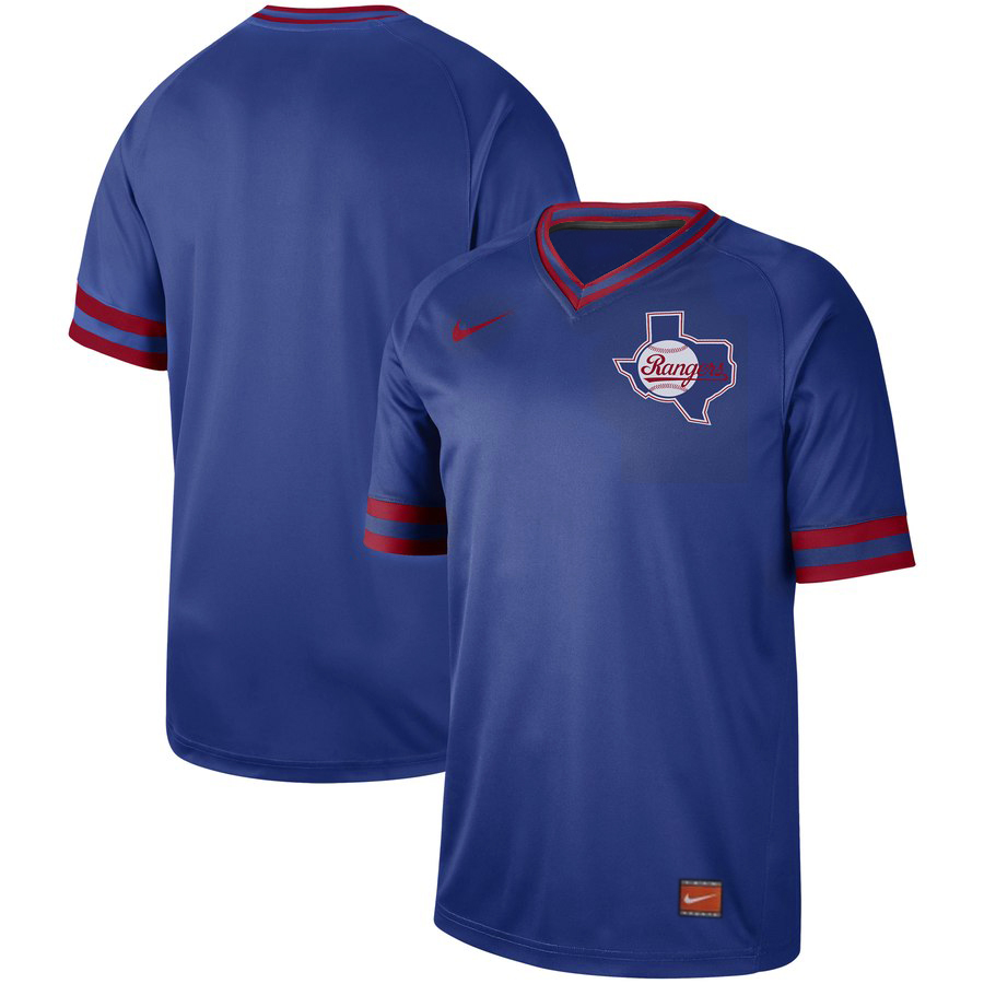 Texas Rangers Blank Royal Cooperstown Collection Legend Stitched Jersey - Zenithce