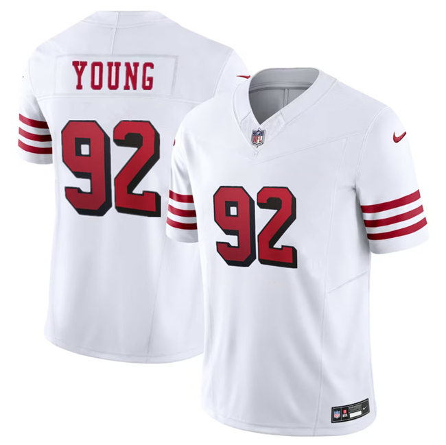 San Francisco 49ers #92 Chase Young New White 2023 F.U.S.E. Stitched Jersey - Zenithce