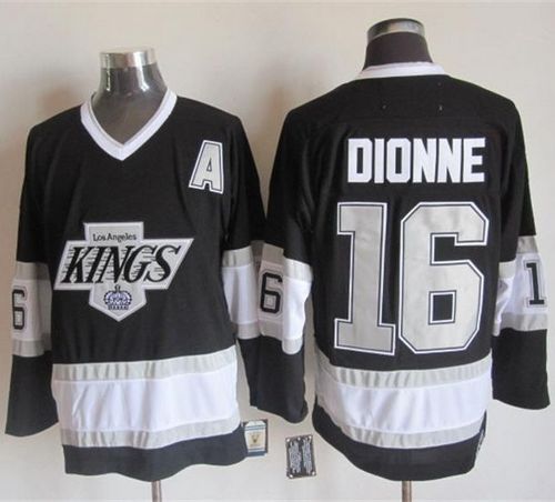Kings #16 Marcel Dionne Black CCM Throwback Stitched Jersey - Zenithce