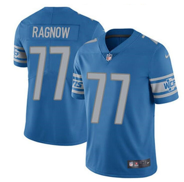 Detroit Lions #77 Frank Ragnow Blue Vapor Untouchable Limited Stitched Jersey - Zenithce