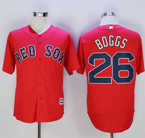Red Sox #26 Wade Boggs Red New Cool Base Stitched Jersey - Zenithce