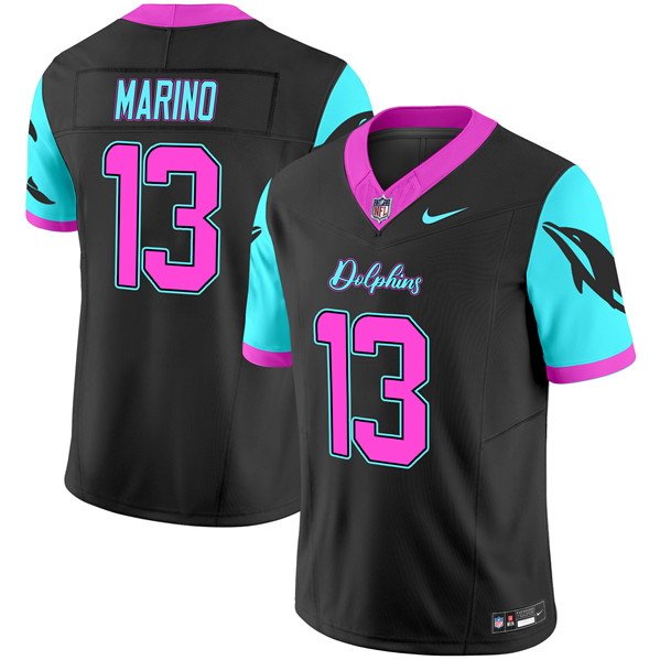 Miami Dolphins #13 Dan Marino Black F.U.S.E. 