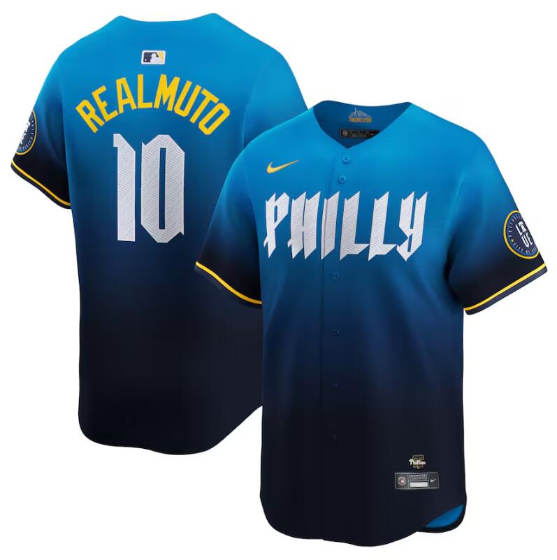 Philadelphia Phillies Custom Blue 2024 City Connect Limited Stitched Jersey - Zenithce