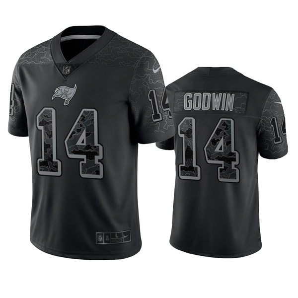 Tampa Bay Buccaneers #14 Chris Godwin Black Reflective Limited Stitched Jersey - Zenithce