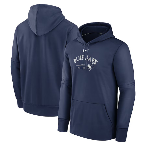 Toronto Blue Jays Navy Collection Pre Game Therma Hoodie - Zenithce