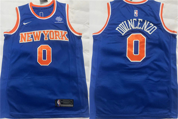 New York Knicks #0 Donte DiVincenzo Blue Stitched Jersey - Zenithce