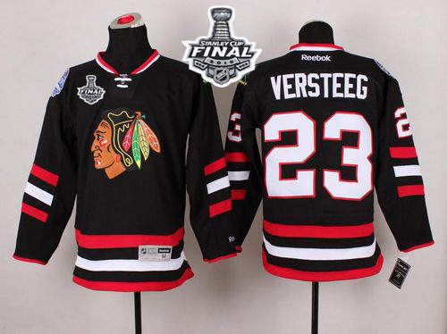 Blackhawks #23 Kris Versteeg Black 2014 Stadium Series 2015 Stanley Cup Stitched Jersey - Zenithce