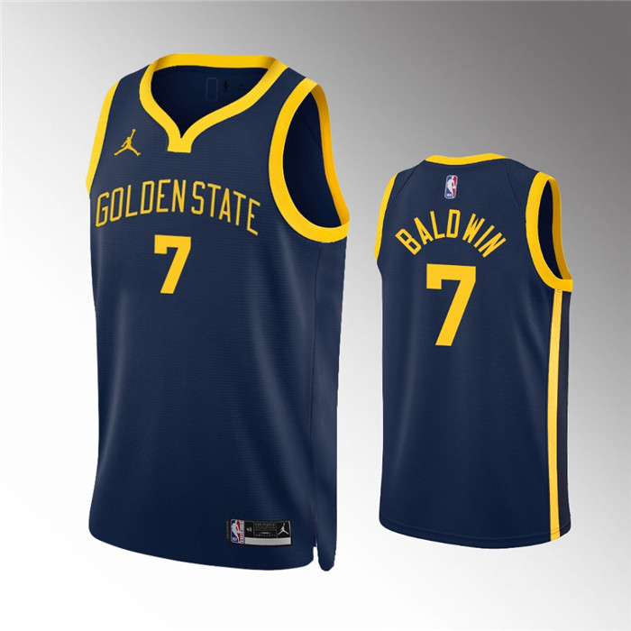 Golden State Warriors #7 Patrick Baldwin Jr. Navy Statement EditionStitched Jersey - Zenithce