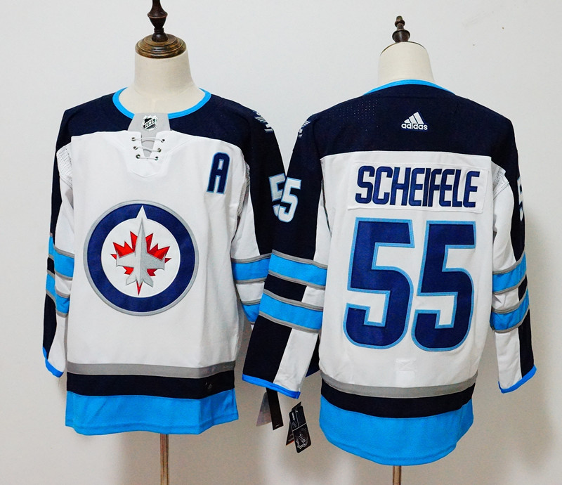 Winnipeg Jets #55 Mark Scheifele White Stitched Adidas Jersey - Zenithce