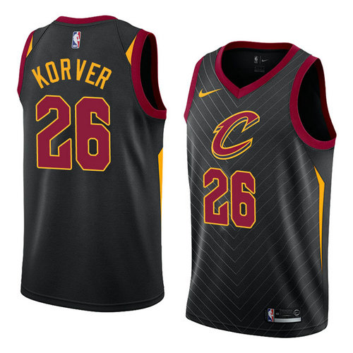 Cavaliers #26 Kyle Korver Black Stitched Swingman Jersey - Zenithce
