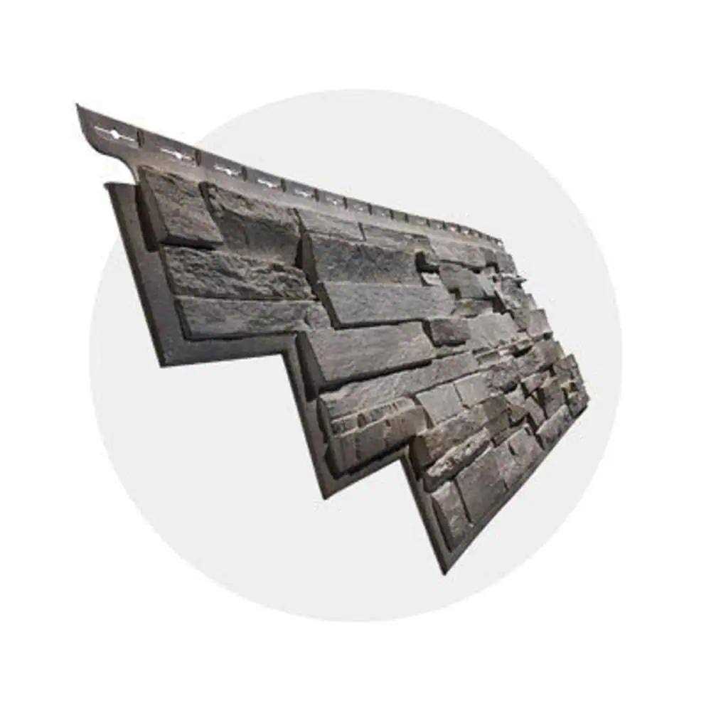 NovikShake HR Half Round Polymer Siding in Heritage Gray - Zenithce