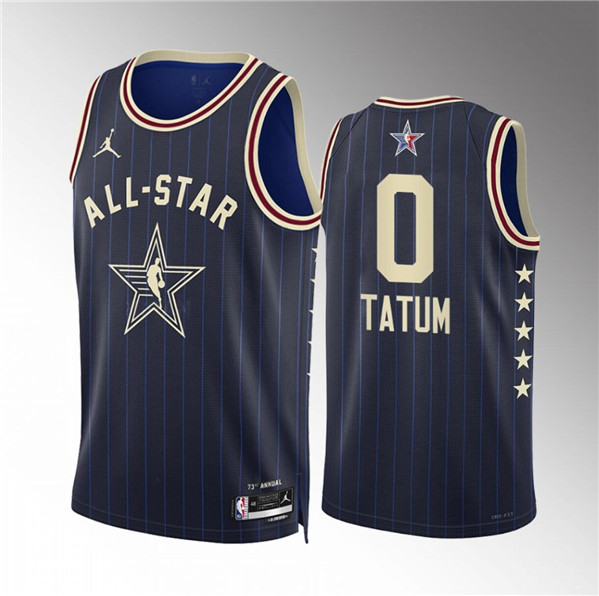 2024 All-Star #0 Jayson Tatum Navy Stitched Jersey - Zenithce