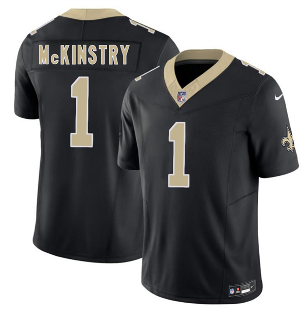 New Orleans Saints #1 Kool-Aid McKinstry Black 2026 F.U.S.E. Vapor Limited Stitched Jersey - Zenithce