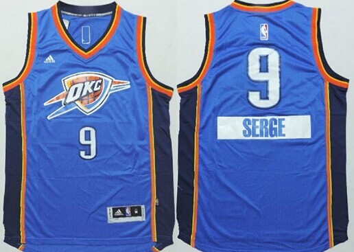 Oklahoma City Thunder #9 Serge Ibaka Revolution 30 Swingman 2014 Christmas Day Blue Jersey - Zenithce
