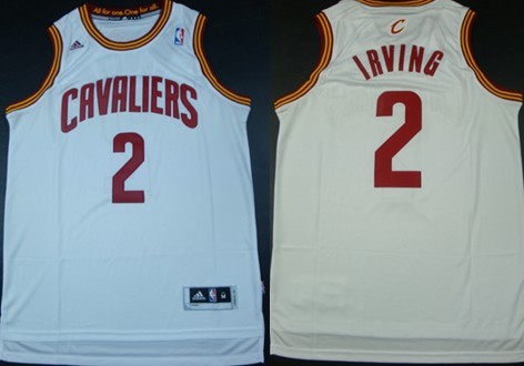 Cleveland Cavaliers #2 Kyrie Irving Revolution 30 Swingman White Jersey - Zenithce