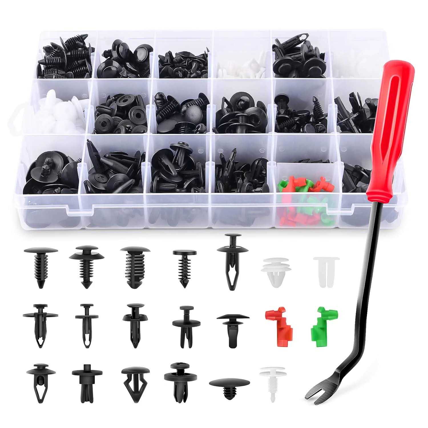 Gooacc 3 Pcs Clip Pliers Set & Fastener Remover Auto Upholstery Combo Repair Kit with Storage Bag for Car Door Panel Dashboard - Zenithce