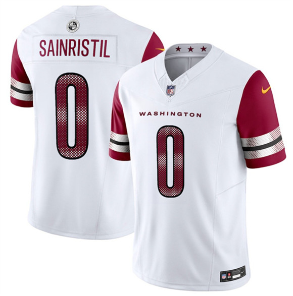 Washington Commanders #0 Mike Sainristill White 2025 F.U.S.E. Vapor Limited Stitched Jersey - Zenithce