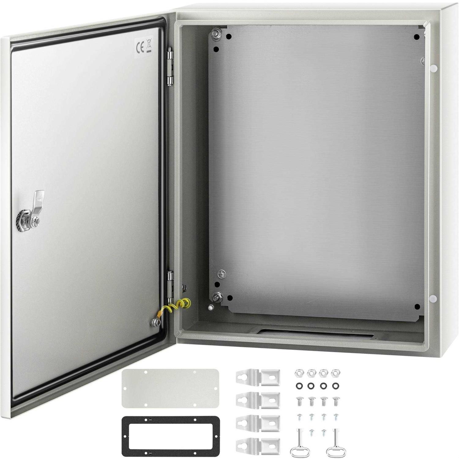 VEVOR Electrical Enclosure NEMA 4X Carbon Steel Junction Box Plate DQXJSTCFS - Zenithce