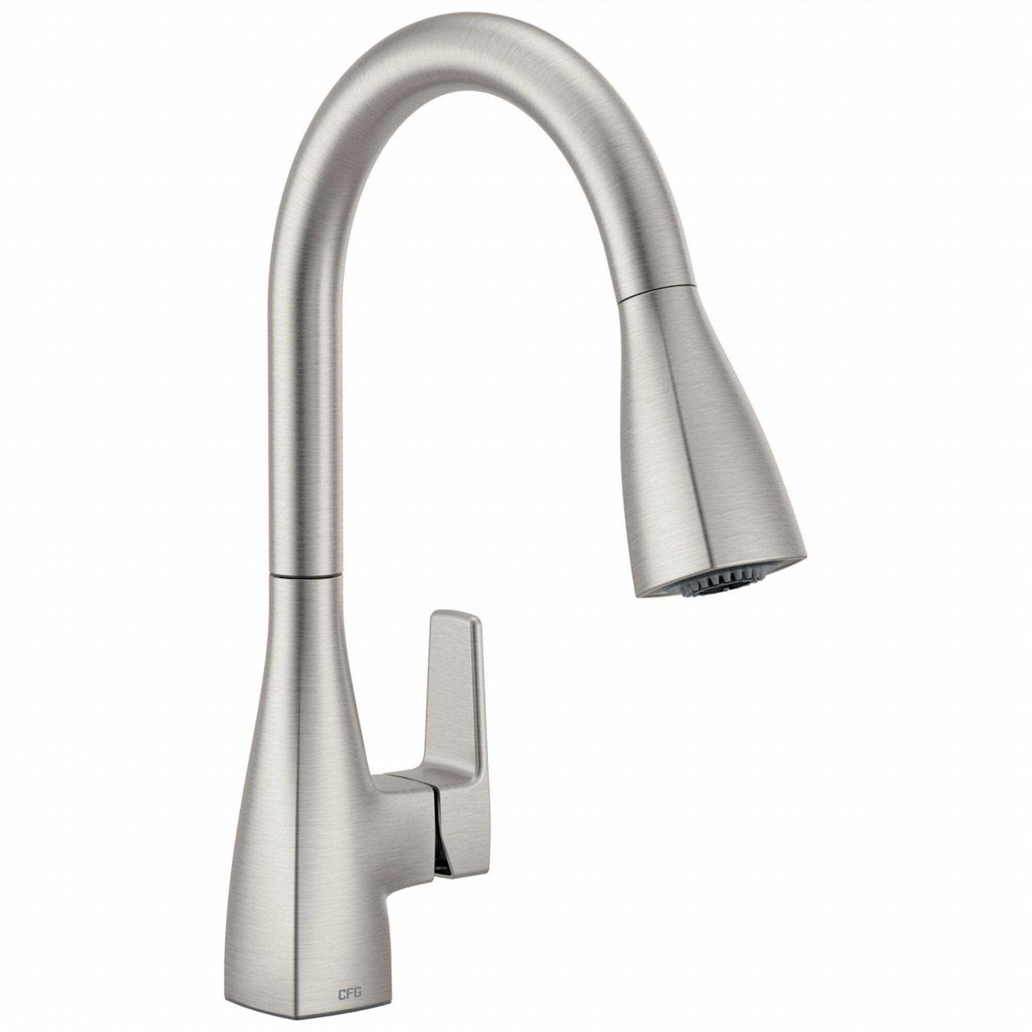 Moen Cleveland Slate Single Handle Kitchen Faucet 76162 - Zenithce