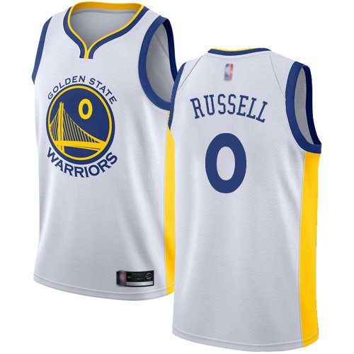 Warriors #0 D'Angelo Russell White Swingman Association Edition Jersey - Zenithce