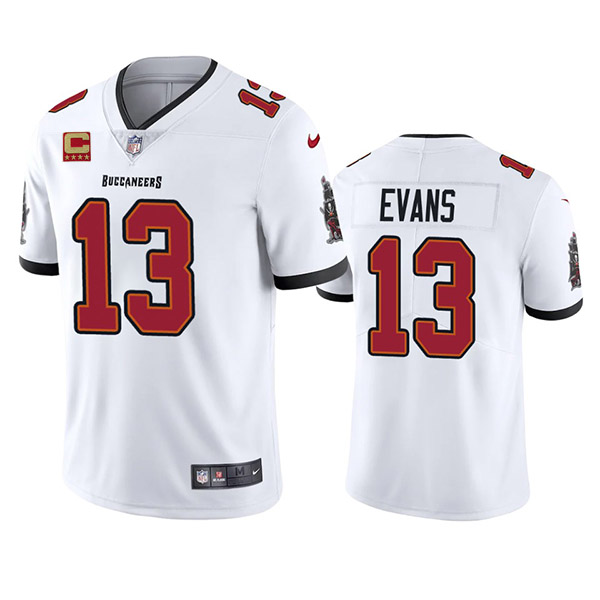 Tampa Bay Buccaneers 2022 #13 Mike Evans White With 4-Star C Patch Vapor Untouchable Limited Stitched Jersey - Zenithce