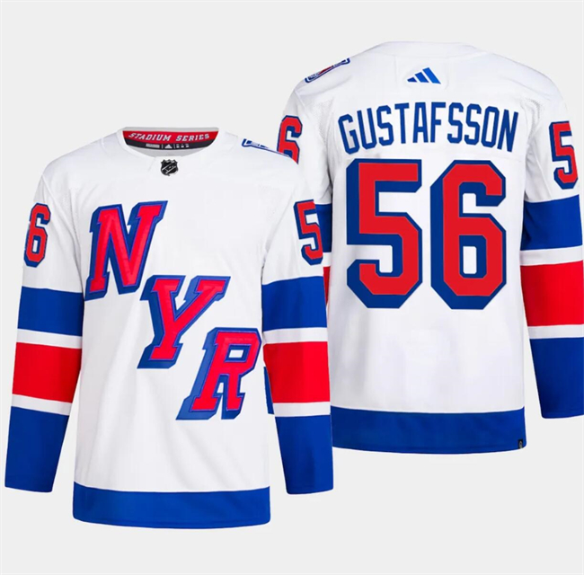 New York Rangers #56 Erik Gustafsson White 2024 Stadium Series Stitched Jersey - Zenithce