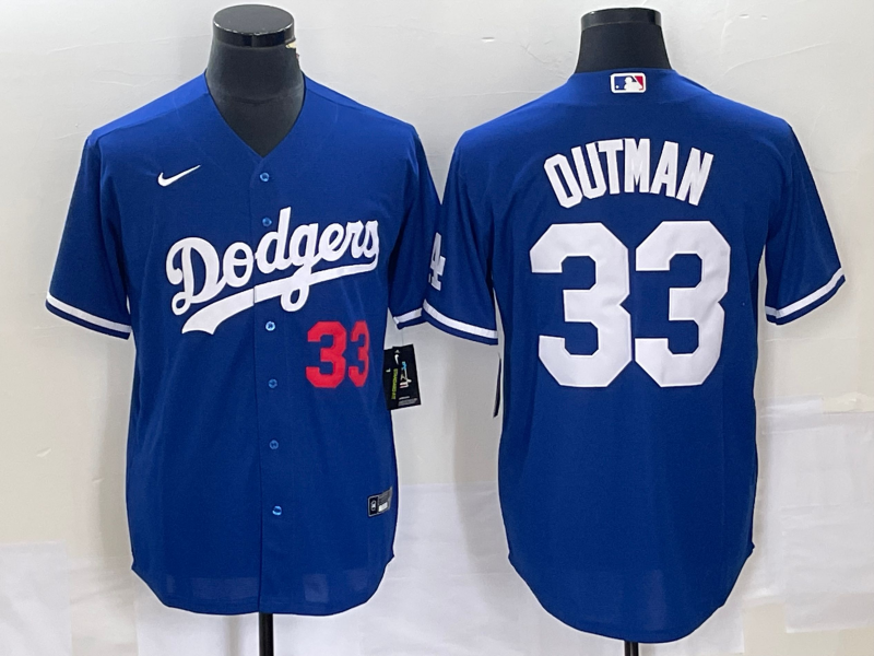 Los Angeles Dodgers #33 James Outman Royal Cool Base Stitched Jersey - Zenithce
