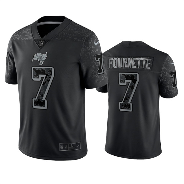 Tampa Bay Buccaneers #7 Leonard Fournette Black Reflective Limited Stitched Jersey - Zenithce