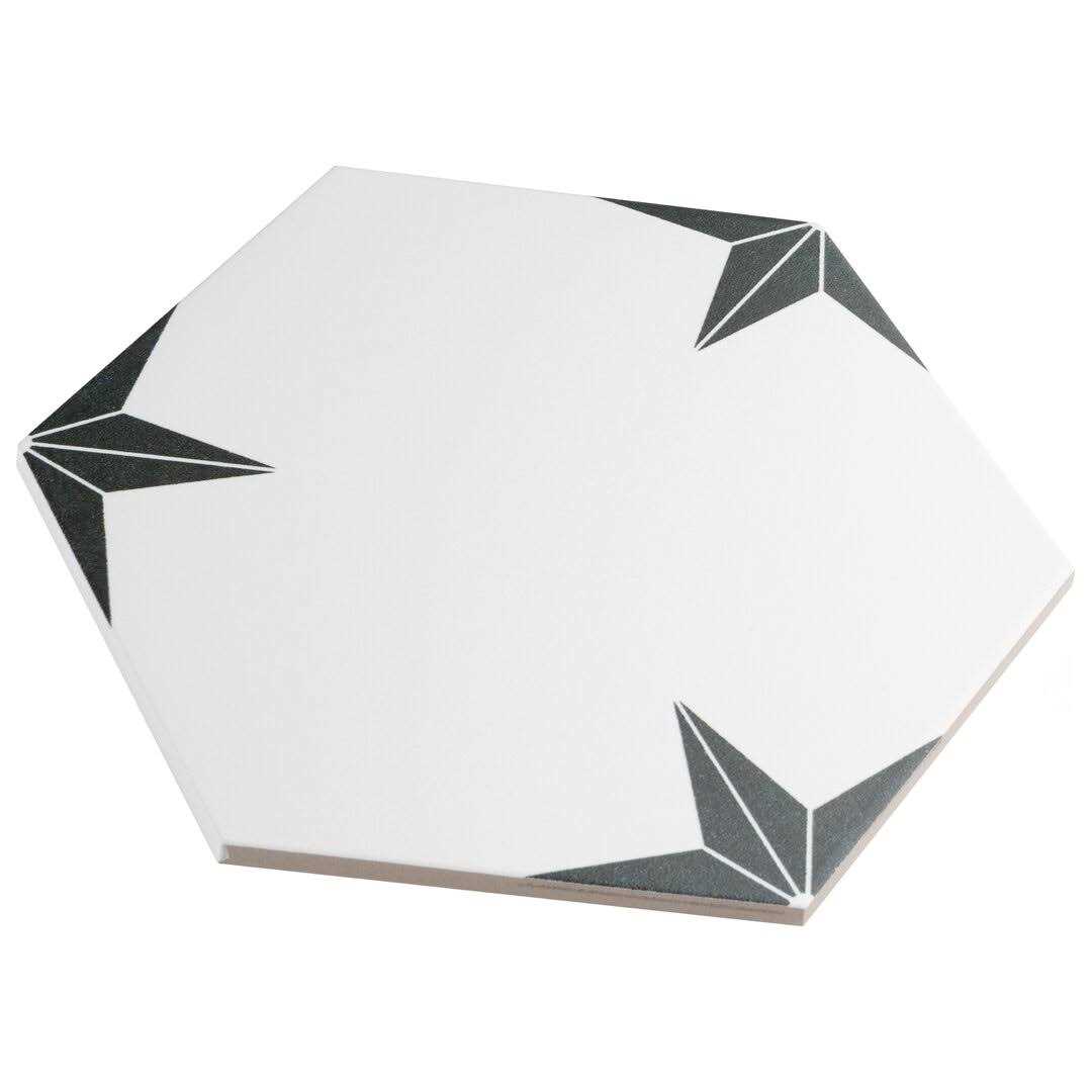 Merola Tile Stella Hex 8-5/8 in. x 9-7/8 in. Porcelain Floor and Wall Tile - Zenithce
