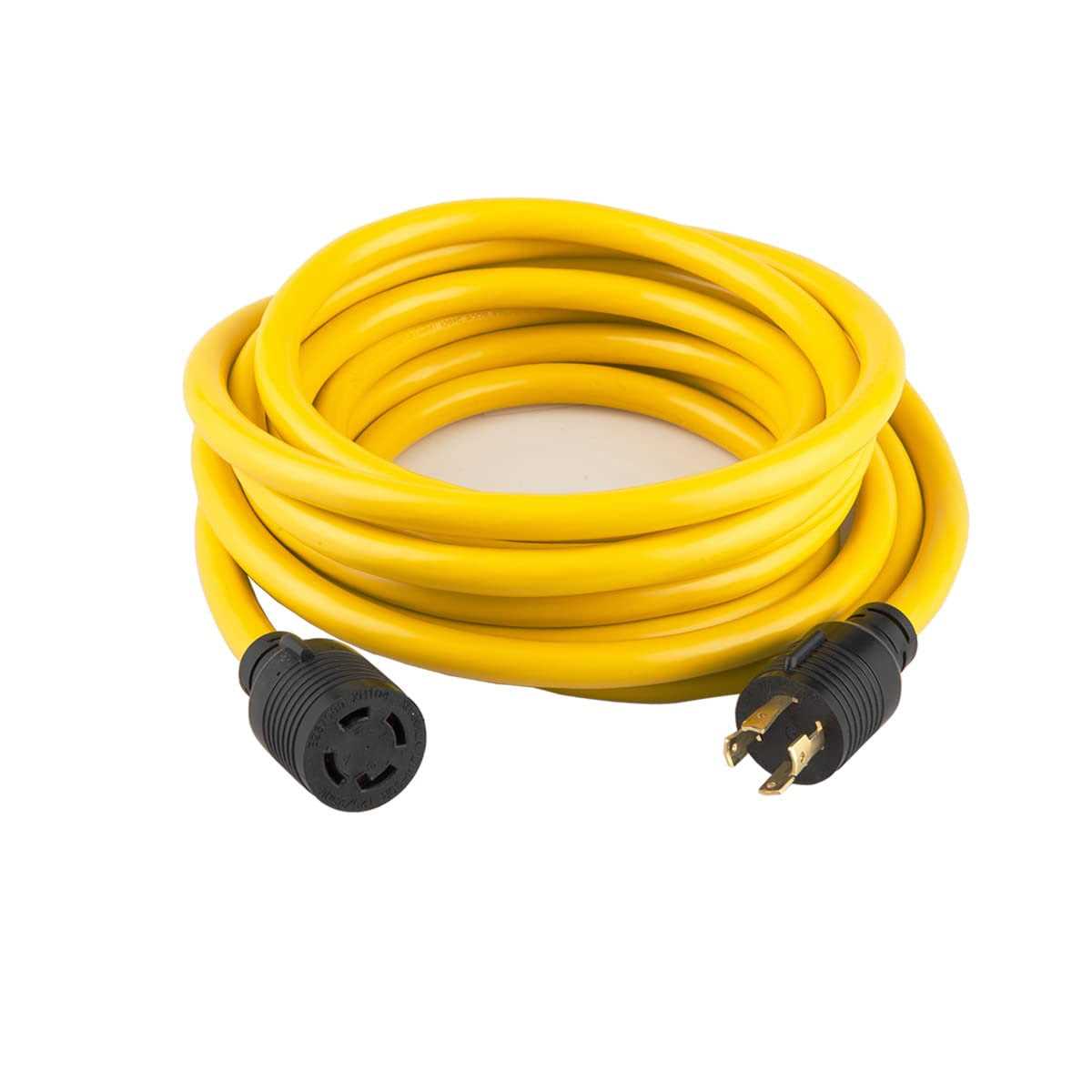 Yodotek Heavy Duty Generator Locking Power Cord NEMA L14-30P/L14-30R,4 Prong 10 Gauge Sjtw Cable - Zenithce