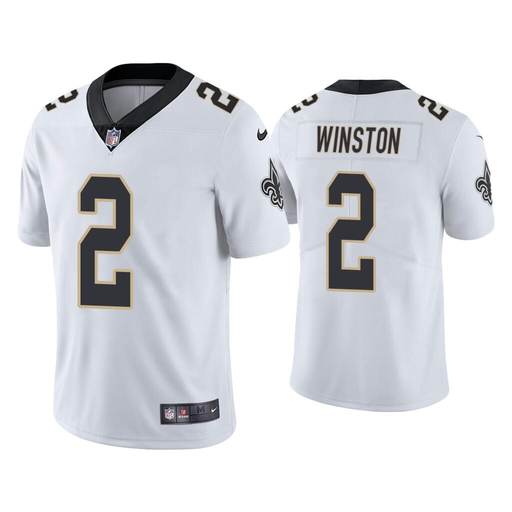 New Orleans Saints #2 Jameis Winston White Vapor Untouchable Limited Stitched Jersey - Zenithce