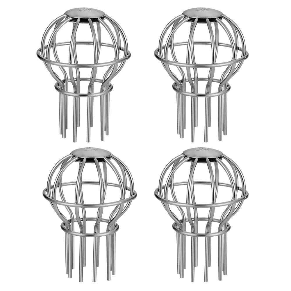 Joylight Gutter Guard 304 Stainless Steel Filter Strainer Fits ~ 2.6 Round Downspout, Stops Leaves Seeds and Other Debris Gutter Cleaning - Zenithce