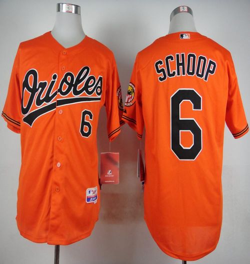 Orioles #6 Jonathan Schoop Orange Cool Base Stitched Jersey - Zenithce