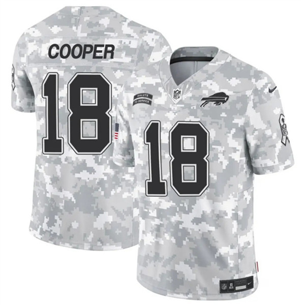 Buffalo Bills #18 Amari Cooper 2024 F.U.S.E. Arctic Camo Salute To Service Limited Stitched Jersey - Zenithce