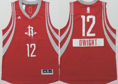 Houston Rockets #12 Dwight Howard Revolution 30 Swingman 2014 Christmas Day Red Jersey - Zenithce