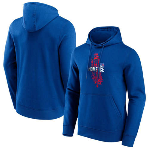 New York Rangers Royal Hometown Graphic Hoodie - Zenithce