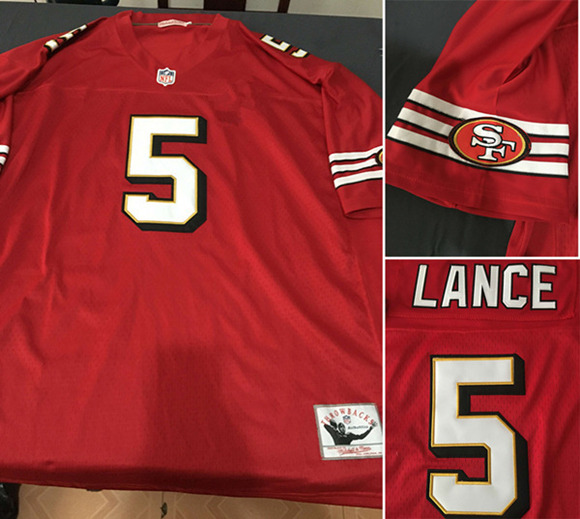San Francisco 49ers Customized Red Throwback Stitched Limited NFL Jersey - Zenithce