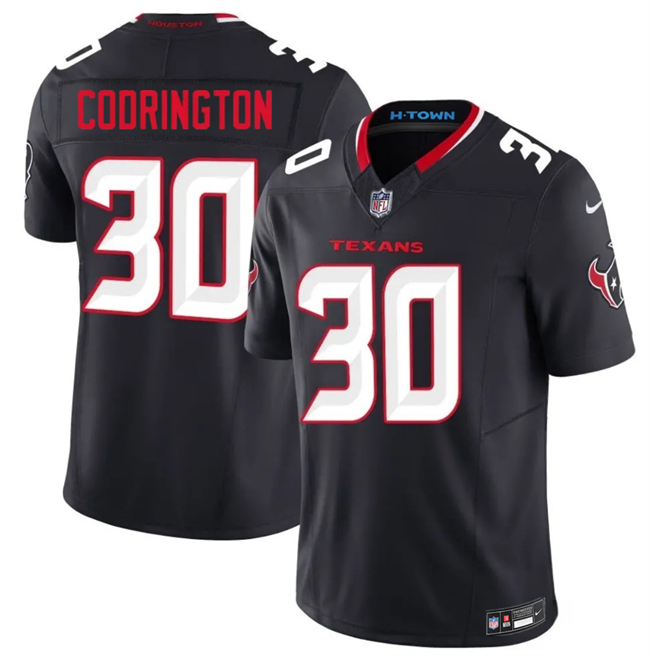Houston Texans #30 Brandon Codrington Navy 2026 F.U.S.E. Vapor Limited Stitched Jersey - Zenithce
