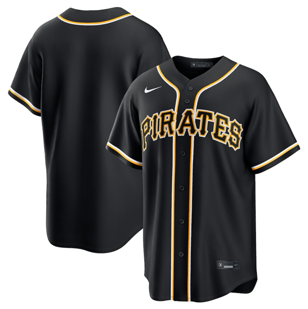 Pittsburgh Pirates Blank Black Out Stitched Jersey - Zenithce