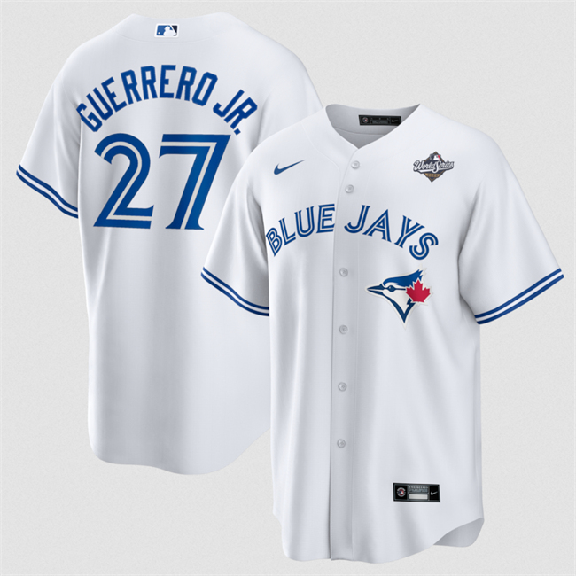 Toronto Blue Jays #27 Vladimir Guerrero Jr. White 2025 World Series Home Cool Base Stitched Jersey - Zenithce