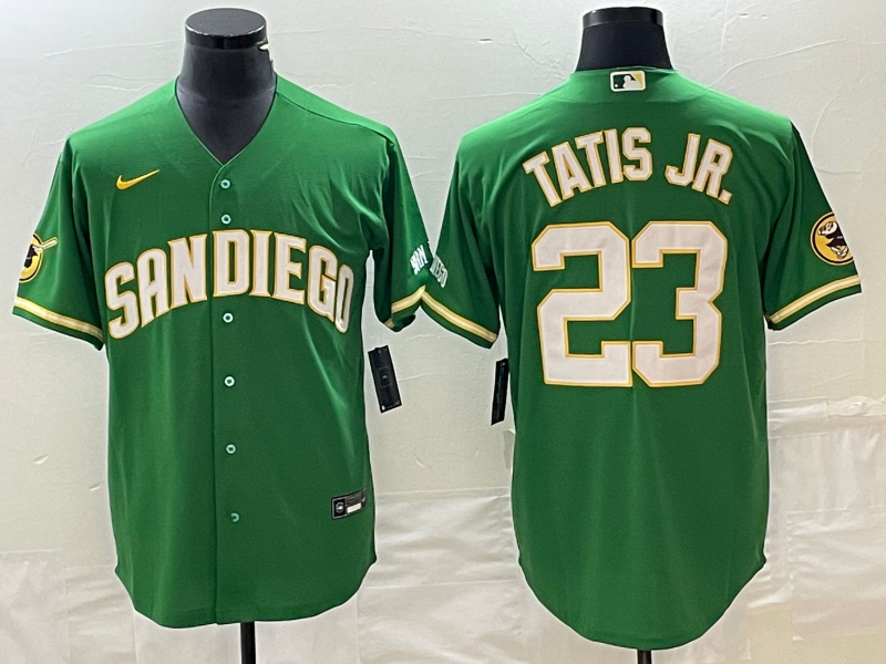 San Diego Padres #23 Fernando Tatis Jr. Green Cool Base Stitched Jersey - Zenithce