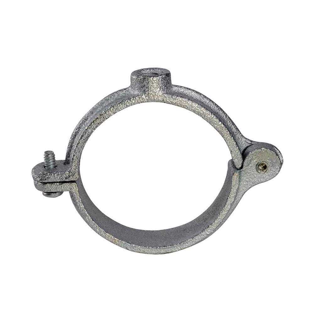 The Plumber’s Choice Hinged Split Ring Pipe Hanger in Galvanized Malleable Iron - Zenithce