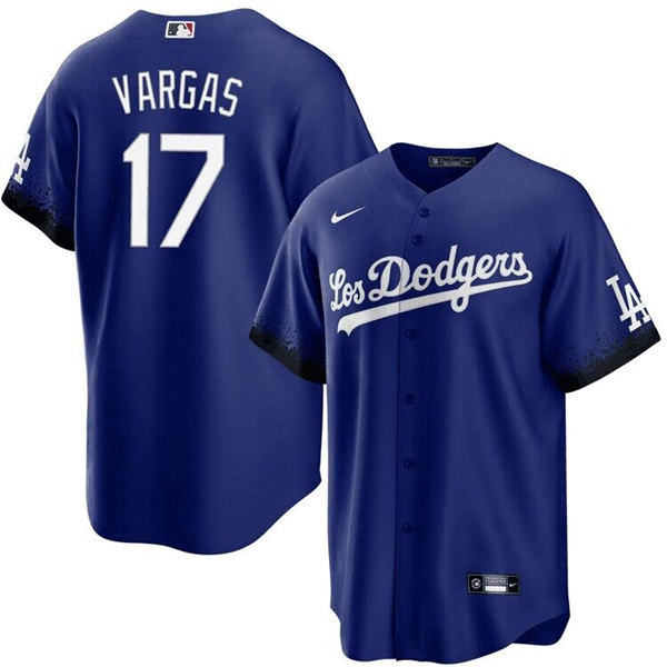Los Angeles Dodgers #17 Miguel Vargas Blue Cool Base Stitched Jersey - Zenithce