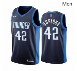Oklahoma City Thunder 42 Al Horford Navy Swingman 2020 21 Earned Edition Jersey - Zenithce