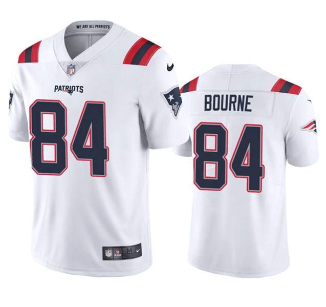 New England Patriots #84 Kendrick Bourne White Vapor Untouchable Stitched Jersey - Zenithce