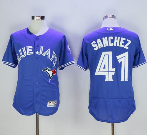 Blue Jays #41 Aaron Sanchez Blue Flexbase Authentic Collection Stitched Jersey - Zenithce
