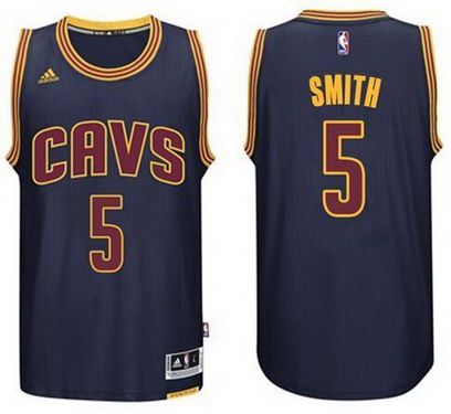 Cleveland Cavaliers #5 J.R. Smith Revolution 30 Swingman 2014 New Navy Blue Jersey - Zenithce
