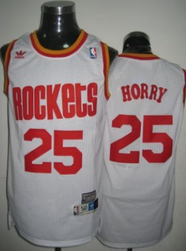 Houston Rockets #25 Robert Horry White Swingman Throwback Jersey - Zenithce