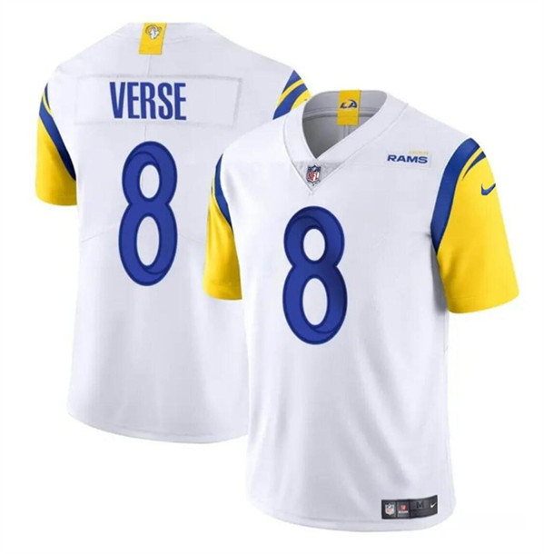 Los Angeles Rams #8 Jared Verse White 2024 Draft Vapor Untouchable Stitched Jersey - Zenithce